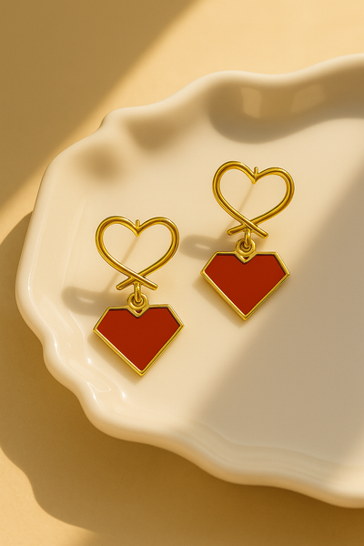 heart earrings